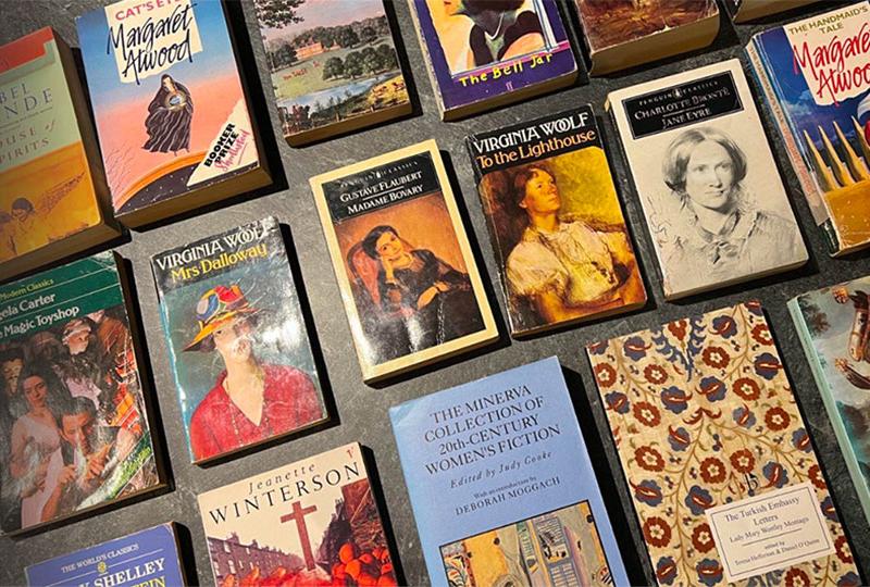 A selection of famous novels by female authors